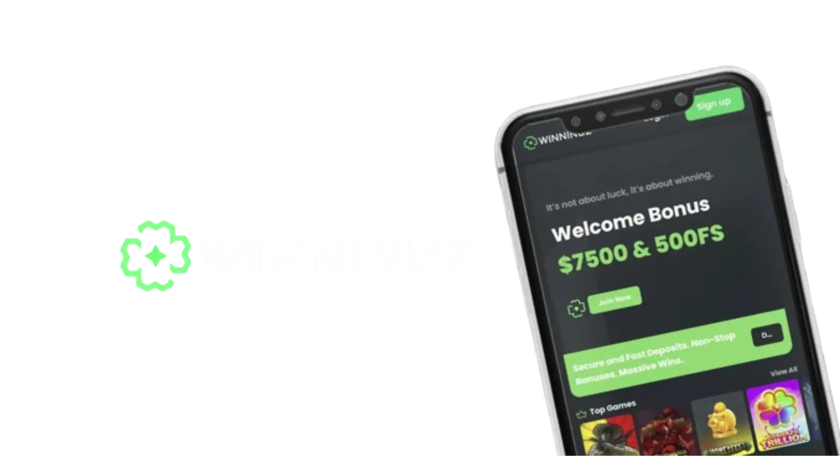 Winningz Casino App-Screenshot